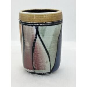 Modern Stoneware Glazed Ceramic Studio Pottery Mug Cup Vessel Bob Shaffer Texas